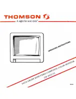 Preview for 1 page of THOMSON CM 36512 VI Operating Instructions Manual