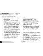 Preview for 16 page of THOMSON CP280 User Manual