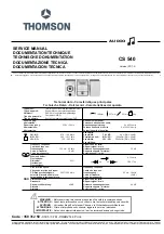 THOMSON CS 540 Service Manual предпросмотр