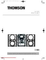 THOMSON CS806 User Manual предпросмотр