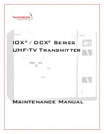 Preview for 2 page of THOMSON DCX Series Maintenance Manual