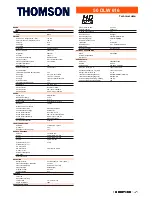 Предварительный просмотр 2 страницы THOMSON DLW 616 Specification