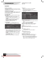 Preview for 22 page of THOMSON DP7200 User Manual