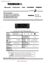 THOMSON DPL 500 Service Manual preview