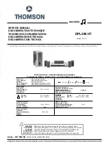 THOMSON DPL580HT Service Manual preview