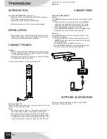 Preview for 12 page of THOMSON DS110B User Manual