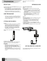 Preview for 18 page of THOMSON DS110B User Manual