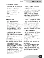 Preview for 19 page of THOMSON DS110B User Manual