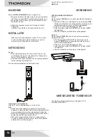 Preview for 36 page of THOMSON DS110B User Manual