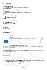 Preview for 50 page of THOMSON DS120ICD Operating Instructions Manual