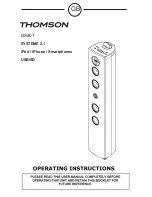 Preview for 12 page of THOMSON DS401 Operating Instructions Manual