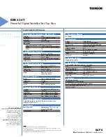 THOMSON DSR 436 T Specification Sheet preview