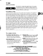 Preview for 3 page of THOMSON DTH-8560 User Manual