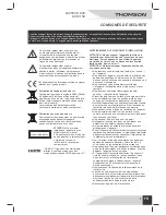 Предварительный просмотр 3 страницы THOMSON DVD115H User Manual