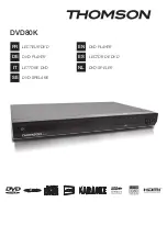 Предварительный просмотр 1 страницы THOMSON DVD80K User Manual