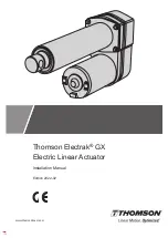 THOMSON Electrak GX Installation Manual preview