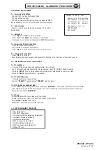 Preview for 1 page of THOMSON ETC009 Alignment Procedure