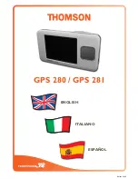 THOMSON GPS 280 Owner'S Manual preview