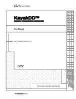 Preview for 1 page of THOMSON GRASS VALLEY KayakDD-1 User Manual