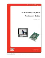 THOMSON Grass Valley Pegasus Reviewer'S Manual preview