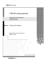 THOMSON grass valley TTN-CP-64GPI Installation Manual preview