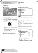 Preview for 10 page of THOMSON HT321TB Manual