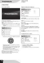 Preview for 10 page of THOMSON HT356TB Manual