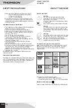 Preview for 16 page of THOMSON HT356TB Manual