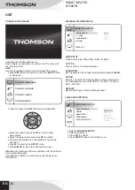 Предварительный просмотр 22 страницы THOMSON HT356TB Manual