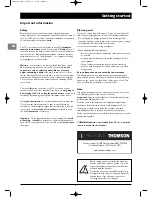 Preview for 2 page of THOMSON Intuiva IFC130 Owner'S Manual