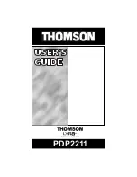 Preview for 1 page of THOMSON Lyra PDP2211 User Manual