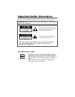 Preview for 2 page of THOMSON Lyra PDP2211 User Manual