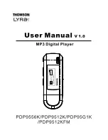 THOMSON Lyra PDP9512K User Manual предпросмотр