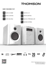 THOMSON mic100 Manual preview