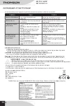 Preview for 8 page of THOMSON mic100 Manual