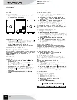 Preview for 42 page of THOMSON MIC100BT Operating Instructions Manual