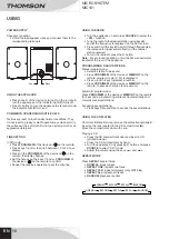 Preview for 12 page of THOMSON MIC101 Manual