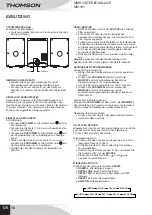 Preview for 18 page of THOMSON MIC101 Manual