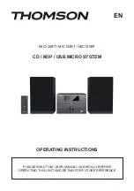 Preview for 12 page of THOMSON MIC120BT Operating Instructions Manual