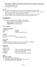 Preview for 17 page of THOMSON MIC120BT Operating Instructions Manual