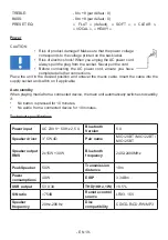 Preview for 19 page of THOMSON MIC120BT Operating Instructions Manual