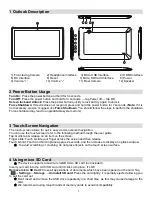 Preview for 4 page of THOMSON MID1003 User Manual