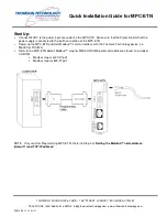 Предварительный просмотр 3 страницы THOMSON MPC-ETN - QUICK Quick Installation Manual