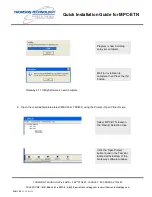 Предварительный просмотр 7 страницы THOMSON MPC-ETN - QUICK Quick Installation Manual