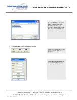 Предварительный просмотр 8 страницы THOMSON MPC-ETN - QUICK Quick Installation Manual