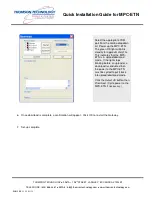 Предварительный просмотр 10 страницы THOMSON MPC-ETN - QUICK Quick Installation Manual