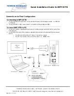 Предварительный просмотр 11 страницы THOMSON MPC-ETN - QUICK Quick Installation Manual