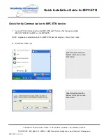 Предварительный просмотр 12 страницы THOMSON MPC-ETN - QUICK Quick Installation Manual
