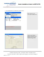 Предварительный просмотр 14 страницы THOMSON MPC-ETN - QUICK Quick Installation Manual