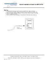 Preview for 4 page of THOMSON MPC-STD - QUICK Quick Installation Manual